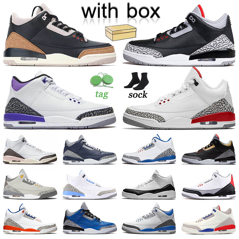 Desert Elephant 3s Basketball Shoes Jumpman 3 with Box Mens Women Pine Green Rust Pink Fire Red Black White Cement Reflctive Fragment Racer Blue Unc J3 J3s Sneakers, A13 40-47
Desert Elephant 3s Basketball Shoes Jumpman 3 with Box Mens Women Pine Green Rust Pink Fire Red Black White Cement Reflctive Fragment Racer Blue Unc J3 J3s Sneakers, A13 40-47
