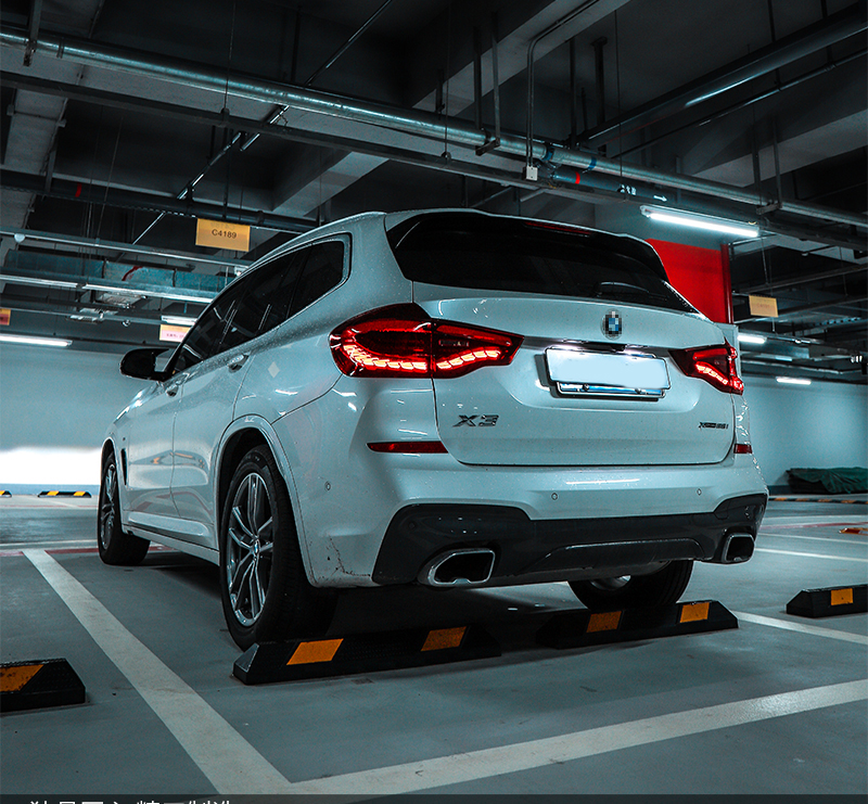 Car Rear Lights for BMW X3 G08 Dragon Scale Tail Light 20 18-2021 G01 F97 LED Dynamic Turn Signal Brake Fog Taillights