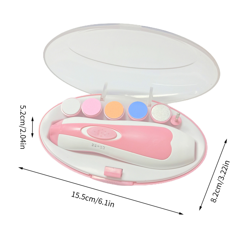 Cuticle Scissors Baby Nail Trimmer Electric Fingernail Clippers for Babies Nail Trimmer for Toddlers with Led Light Nail Clippers for born Bab 220922