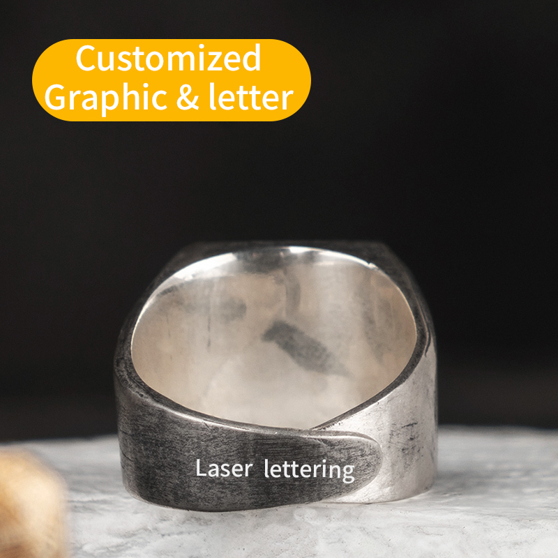 Cluster Rings 925 Silver Viking Valknut Trendy Male Single Punk Fashion Jewelry 220921