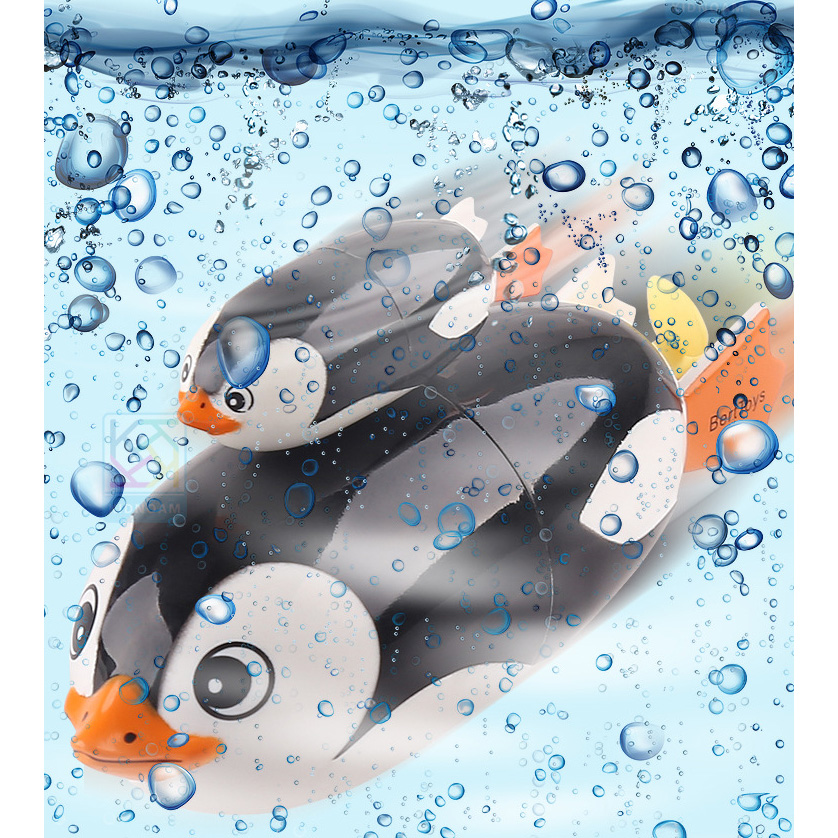Battery Operated Swimming Electric Animals Toys Penguin With Bay Race Dive Flip water bathing Tub Pool