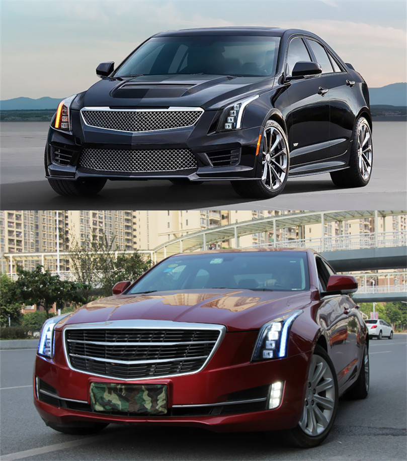 Car Lights for Cadillac ATS LED Headlight Projector Lens 20 14-20 20 Head Lamp Front DRL Dynamic Signal Headlights