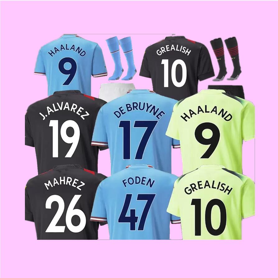 2022 2023 DE BRUYNE Soccer Jerseys Agueroooo 93 20 Anniversary HAALAND FODEN GREALISH MAHREZ MANS football shirt CITIES BERNARDO STERLING 22 23 GK Man kits Kids socks
2022 2023 DE BRUYNE Soccer Jerseys Agueroooo 93 20 Anniversary HAALAND FODEN GREALISH MAHREZ MANS football shirt CITIES BERNARDO STERLING 22 23 GK Man kits Kids socks