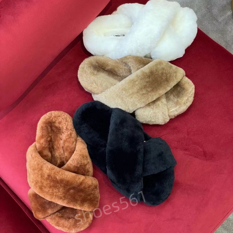 Brand new wool slippers womens cross-strap open-toe lamb leather one casual sandals outer wear flat bottom large size 35-41 solid color, Khaki
Brand new wool slippers womens cross-strap open-toe lamb leather one casual sandals outer wear flat bottom large size 35-41 solid color, Khaki