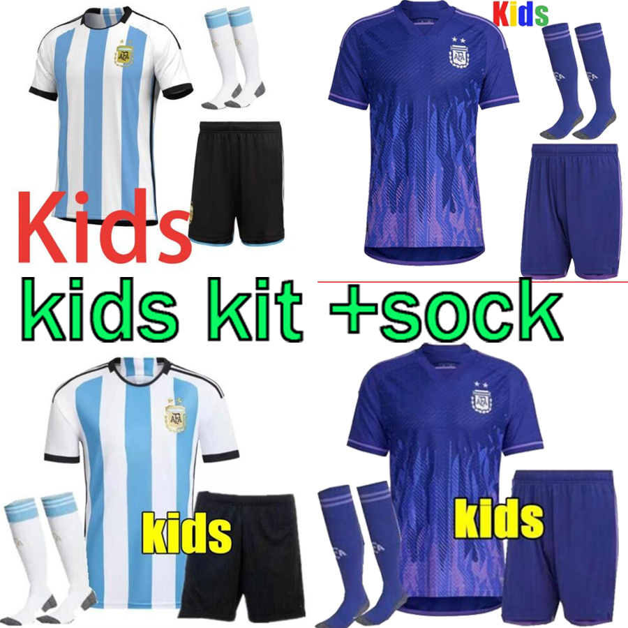 2022 2023 Argentina soccer Jersey football shirt 22 23 DYBALA AGUERO DI MARIA fans player version Men Kids kit sets uniforms socks, Blue
2022 2023 Argentina soccer Jersey football shirt 22 23 DYBALA AGUERO DI MARIA fans player version Men Kids kit sets uniforms socks, Blue