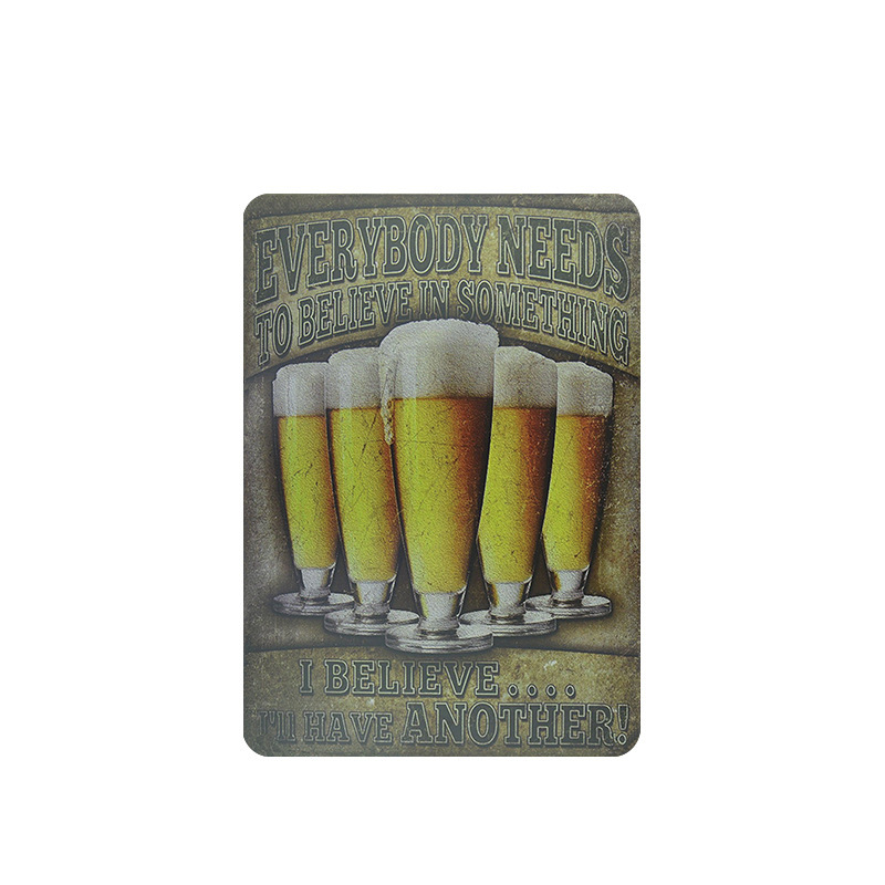 Metal Painting American retro 20x30cm tin painting decorations industrial style bar KTV home creative personality wall decoration pendant Free shippin