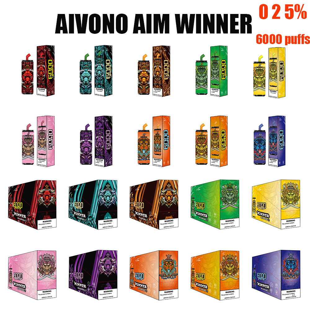 AIVONO AIM Winner 6000 Puffs E Cigarette 0-5% 600mAh Battery Disposable Vapes 15ml Mesh Coil 10 Colors Rechargeable OEM Authentic
AIVONO AIM Winner 6000 Puffs E Cigarette 0-5% 600mAh Battery Disposable Vapes 15ml Mesh Coil 10 Colors Rechargeable OEM Authentic