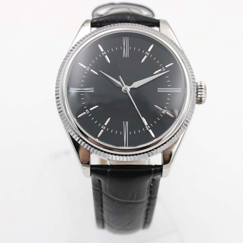 Quality 50505 Mechanical Leather Mens Silver Watch Black Strap Series Automatic Mechaincal Silver Dial Men Watches Male Wristwatches
Quality 50505 Mechanical Leather Mens Silver Watch Black Strap Series Automatic Mechaincal Silver Dial Men Watches Male Wristwatches