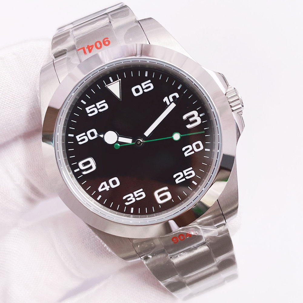 ST9 Watch AirKing 116900 Black Dial 40mm 2022 Mechanical movement Dial Stainless Steel 904L Fashion Watches
ST9 Watch AirKing 116900 Black Dial 40mm 2022 Mechanical movement Dial Stainless Steel 904L Fashion Watches