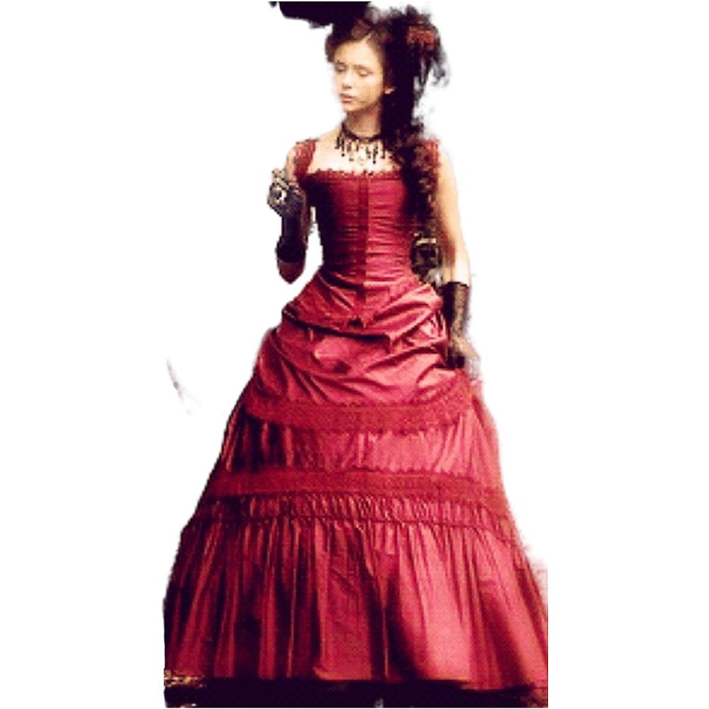 Vintage Medieval Civil War Prom Dresses Dark red Lace-up Corset Steampunk Evening Gowns Straps Square Neck Retro Gothic Victorian Special Occasion Dre
