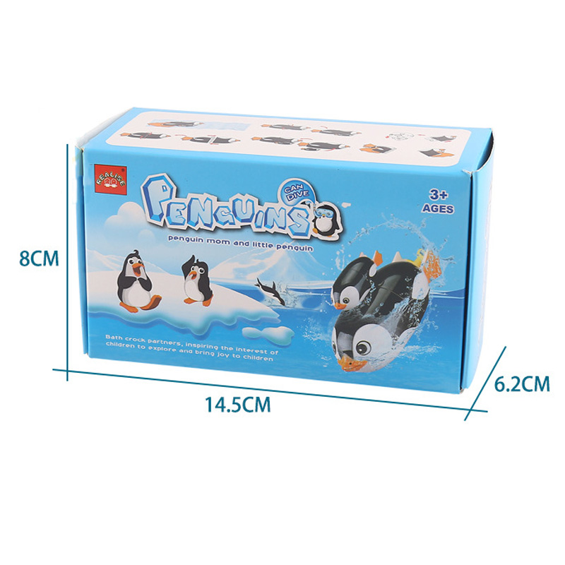 Battery Operated Swimming Electric Animals Toys Penguin With Bay Race Dive Flip water bathing Tub Pool