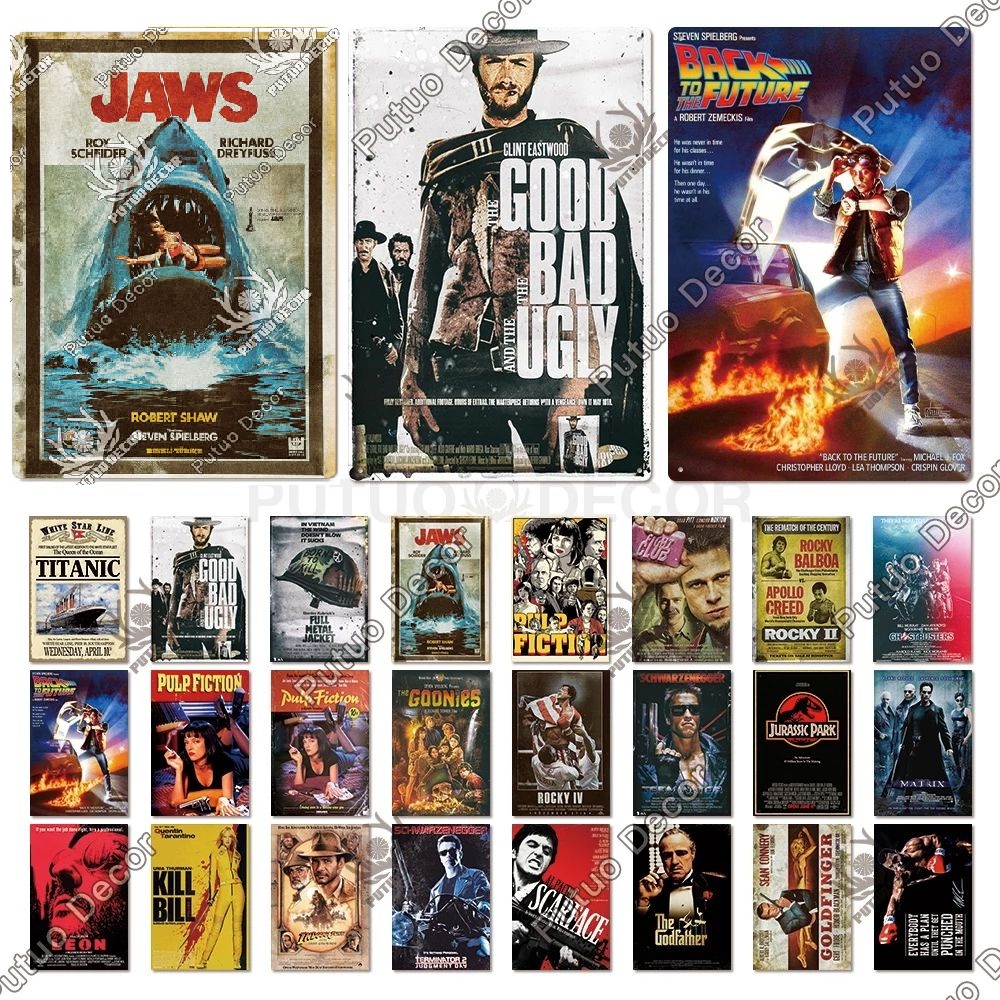 2023 Classic Vintage Movie Metal Painting Signs Plaque Poster Tin Sing Decoration for Man Cave Bedroom Cinema Film Top Music Wall Home Decor Size 30x20cm
2023 Classic Vintage Movie Metal Painting Signs Plaque Poster Tin Sing Decoration for Man Cave Bedroom Cinema Film Top Music Wall Home Decor Size 30x20cm