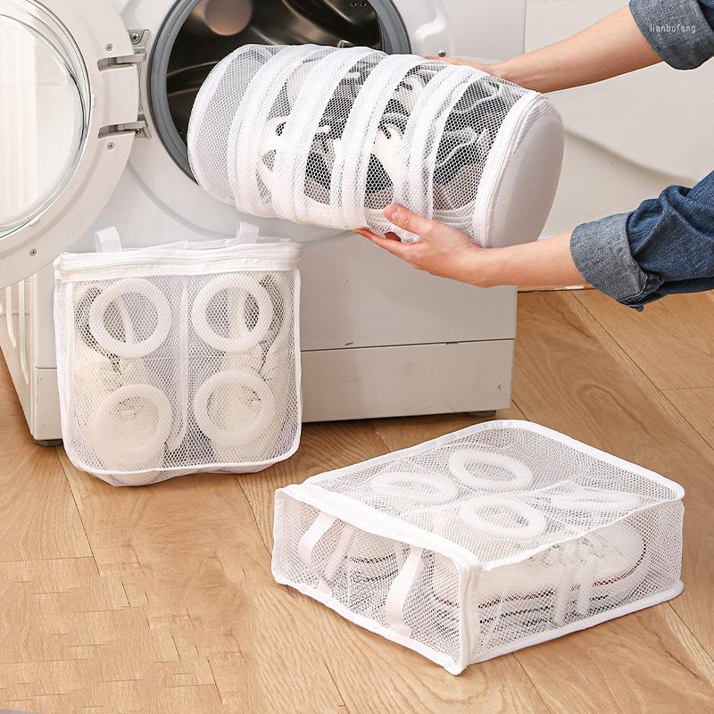 Laundry Bags Anti-deformation Shoe Wash Care Bag Washing Machine Mesh Protection Hanging Drying Net Pocket
Laundry Bags Anti-deformation Shoe Wash Care Bag Washing Machine Mesh Protection Hanging Drying Net Pocket
