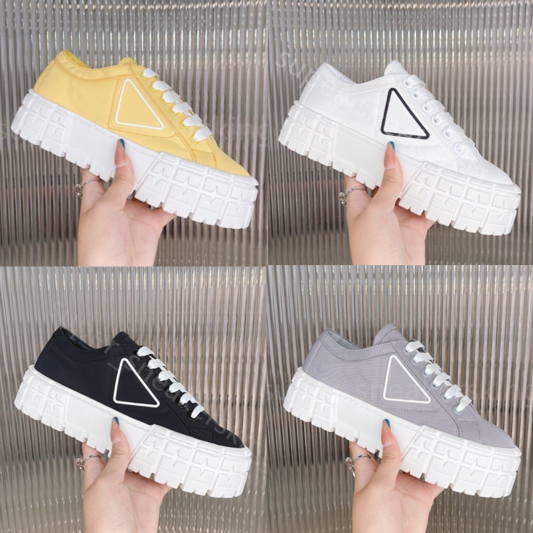 Top Gabardine Nylon Casual Shoes Designer Sneakers Women Loafers Brand Wheel Trainers Luxury Canvas Sneaker Fashion Platform Solid Heighten Shoe With Box 35-41
Top Gabardine Nylon Casual Shoes Designer Sneakers Women Loafers Brand Wheel Trainers Luxury Canvas Sneaker Fashion Platform Solid Heighten Shoe With Box 35-41