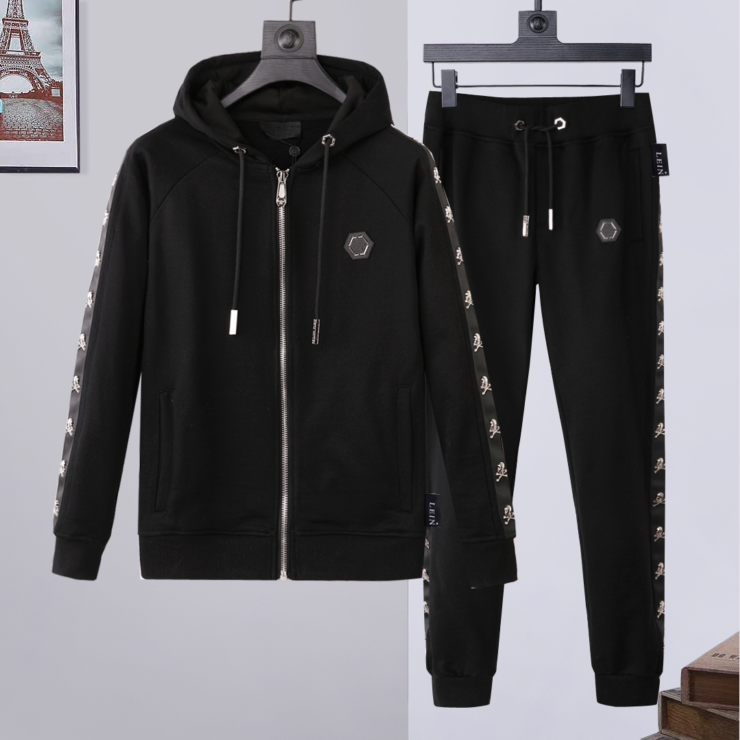 2022 Top Brand PP Skull Men tracksuit Cotton 2-Piece Hooded Sweatshirt Pants Sportswear Plein Hoodie Clothes Ropa deportiva con capucha 877, Black
2022 Top Brand PP Skull Men tracksuit Cotton 2-Piece Hooded Sweatshirt Pants Sportswear Plein Hoodie Clothes Ropa deportiva con capucha 877, Black