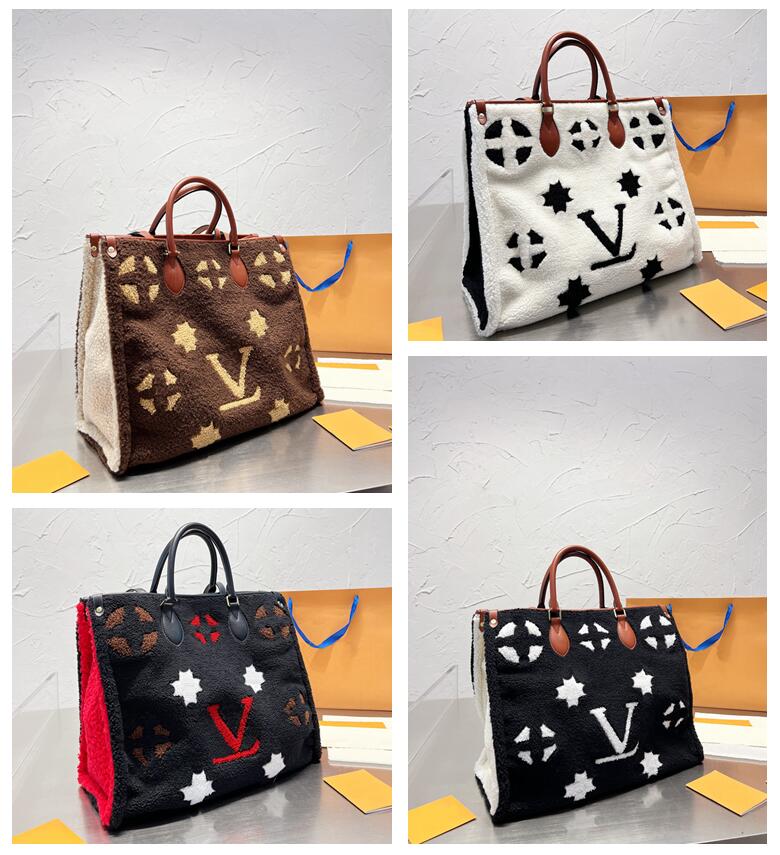 TZ Winter Teddy Collection Shopping Bag Large Capacity Lamb Wool Tote Bags 4 Colors Plush handbag Classic Alphabet Print Shoulder Bag Travel Totes handbags 40CM, Add freight
TZ Winter Teddy Collection Shopping Bag Large Capacity Lamb Wool Tote Bags 4 Colors Plush handbag Classic Alphabet Print Shoulder Bag Travel Totes handbags 40CM, Add freight