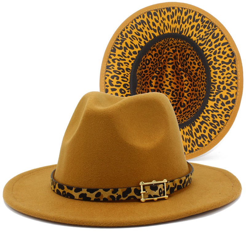 Leopard Panama Hat Women Men Fedora Felt Hats Woman Fedoras Man Wide Brim Cap Women's Fashion Autumn Winter Caps Party Christmas Gift, Random mix colors
Leopard Panama Hat Women Men Fedora Felt Hats Woman Fedoras Man Wide Brim Cap Women's Fashion Autumn Winter Caps Party Christmas Gift, Random mix colors