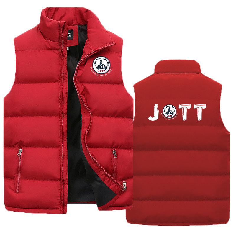 Men's Down Parkas Winter Latest Printed Couple Coat Vest Sleeveless Zipper Jacket Solid Color Lapel M-5XL 220922