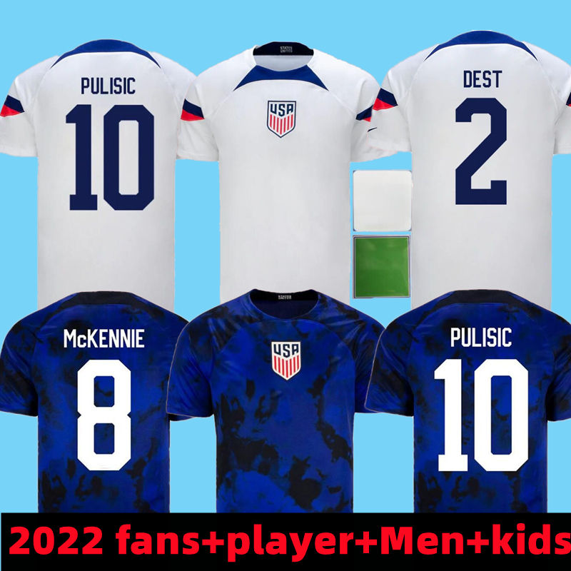 2022 USAs PULISIC McKENNIE Soccer Jersey DEST ADAMS REYNA McKENNIE WEAH MORGAN RAPINOE Shirt 22 united states kids kit Men Football, 2022 hoem
2022 USAs PULISIC McKENNIE Soccer Jersey DEST ADAMS REYNA McKENNIE WEAH MORGAN RAPINOE Shirt 22 united states kids kit Men Football, 2022 hoem