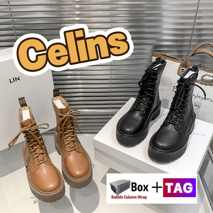 Celins fashion Boots Half Knee Booties Calfskin Bukly Laced Up women shoes Black woman Sneakers paris leather Platform Bootes Anti-slip Thick Bottom womens trainers, 03
Celins fashion Boots Half Knee Booties Calfskin Bukly Laced Up women shoes Black woman Sneakers paris leather Platform Bootes Anti-slip Thick Bottom womens trainers, 03