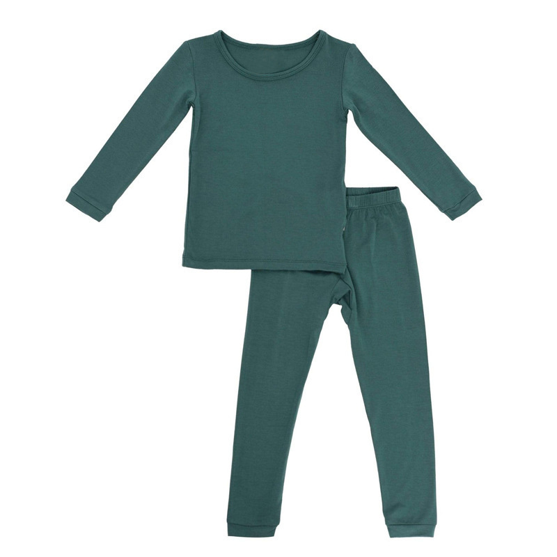 Pajamas Bamboo Fiber Toddler Pajama Set Breathable Kid Baby Boy Girl Clothes Long Sleeve Clothing Sleepwear for Children Girls 220922