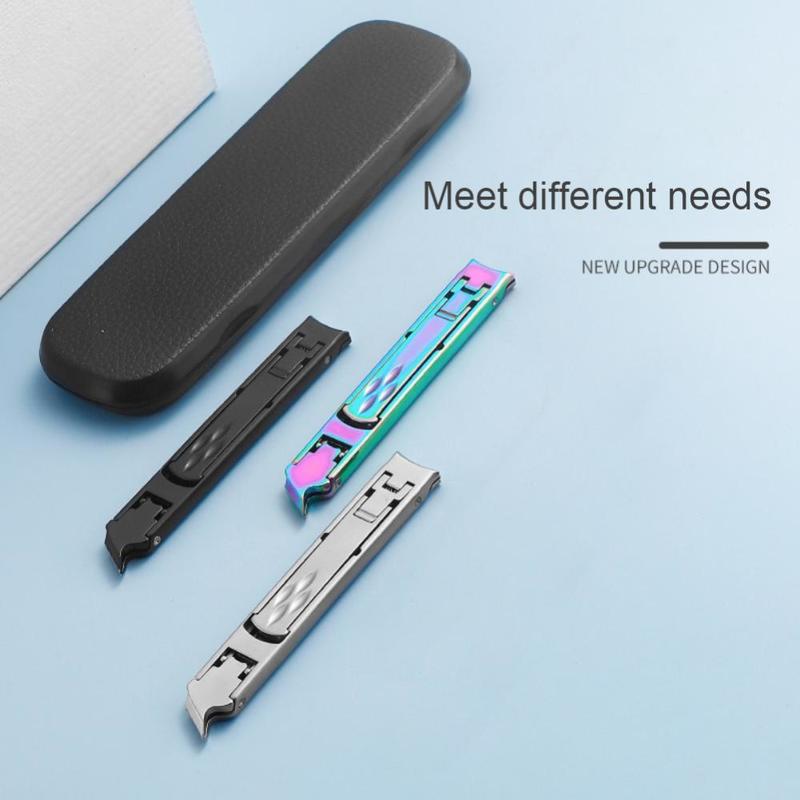 Cuticle Scissors 1pcs Stainless Steel Nail Clipper Doubleended Dualpurpose Thin Portable Folding Nail Scissors Nail Clippers Manicure Tools 220922