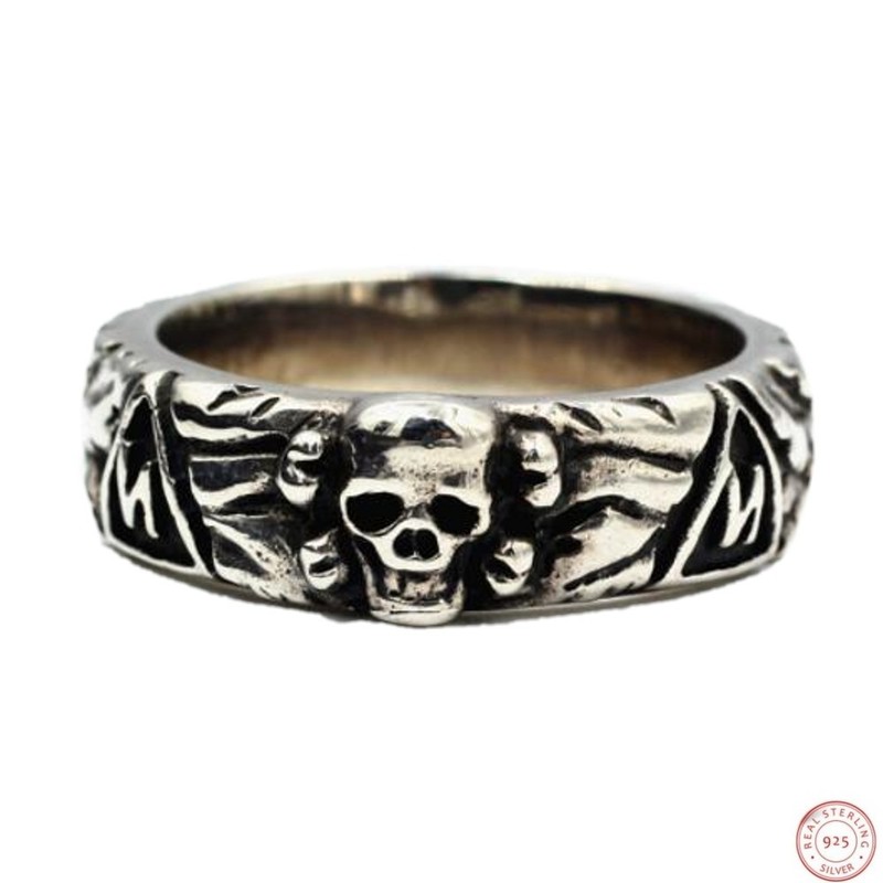 Cluster Rings S925 Sterling Silver Punk Hand Make Fashion Domineering Ornaments Pure Argentum Jewelry for Men and Women 220921