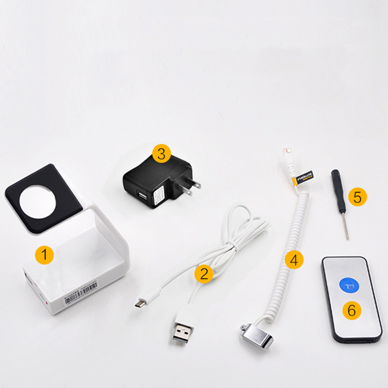 6PCS Smart Watch Security Burglar Alarm System Display Stand Apple Iwatch Anti-Theft Device Holder For Watch Retail Storel