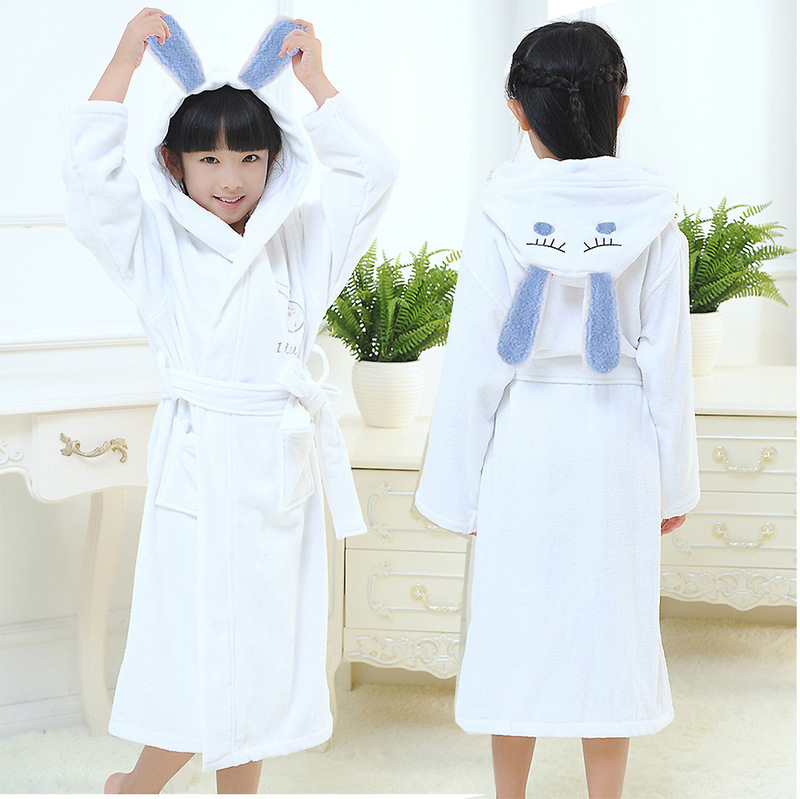 Towels Robes Autumn Winter Kids Sleepwear Robe Cotton Warm Baby Boy Girl Bathrobe 4 18 Years Teenagers Children Pajamas For Boys Girls 220922