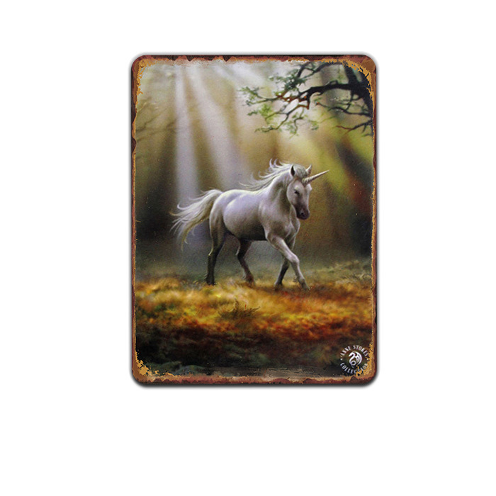 Metal Painting Animal system tin painting tinplate decoration iron plate crafts background wall hanging personality modern simplicity Living Room Free