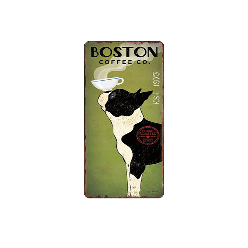 Metal Painting Tin American country retro pastoral wall painting Cafe bar restaurant decorative paintings Living Room Home decor 30x15cm Free shipping