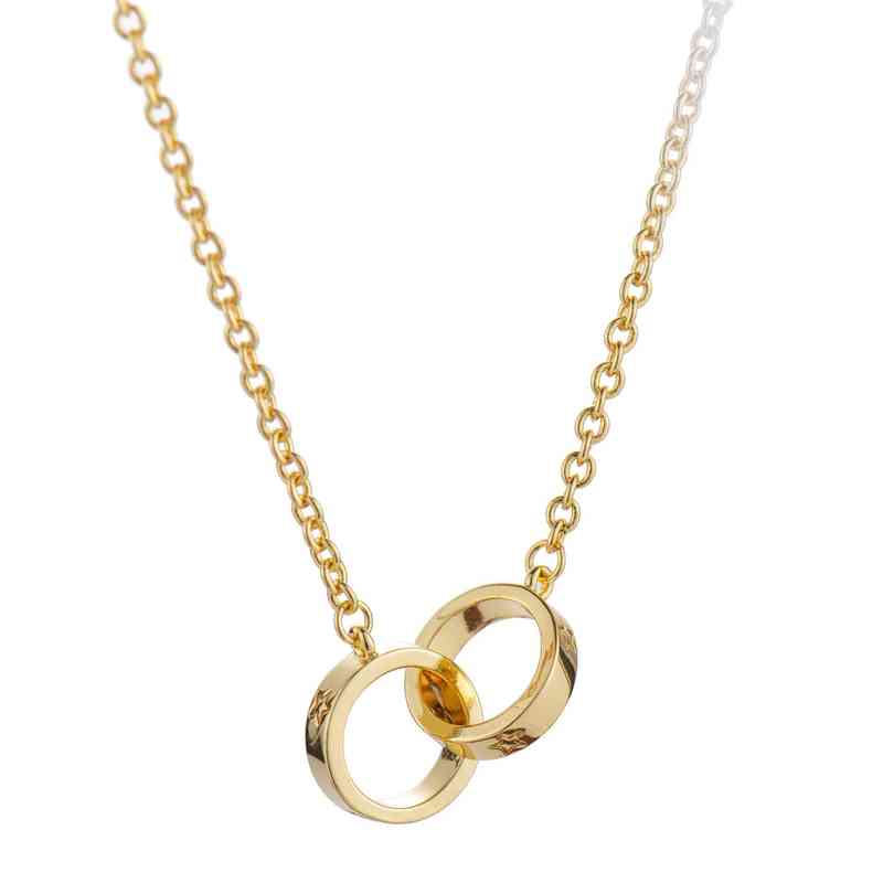 LV01 designer Compare with the original CKajia Double Ring Necklace Hollow out Stereo Star 18k Gold with Card Chain Colorfast and Allergic22nian
LV01 designer Compare with the original CKajia Double Ring Necklace Hollow out Stereo Star 18k Gold with Card Chain Colorfast and Allergic22nian