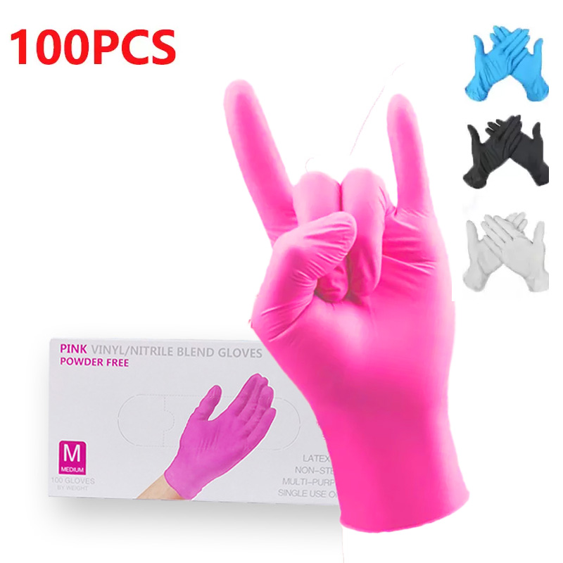 Disposable Nitrile Gloves S/M/L/XL Kitchen Dish Washing Work Garden Pink Protective Gloves Fruit Vegetable Plastic Glove
Disposable Nitrile Gloves S/M/L/XL Kitchen Dish Washing Work Garden Pink Protective Gloves Fruit Vegetable Plastic Glove