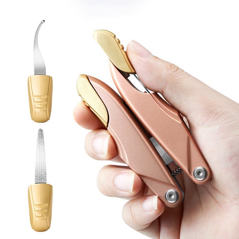 Cuticle Scissors 1Pc High Quality Thick Nail Clippers Stainless Steel Toe nail Nipper Pedicure Fold Cutter For Hard Nail Trimmer Manicure Tools 220922