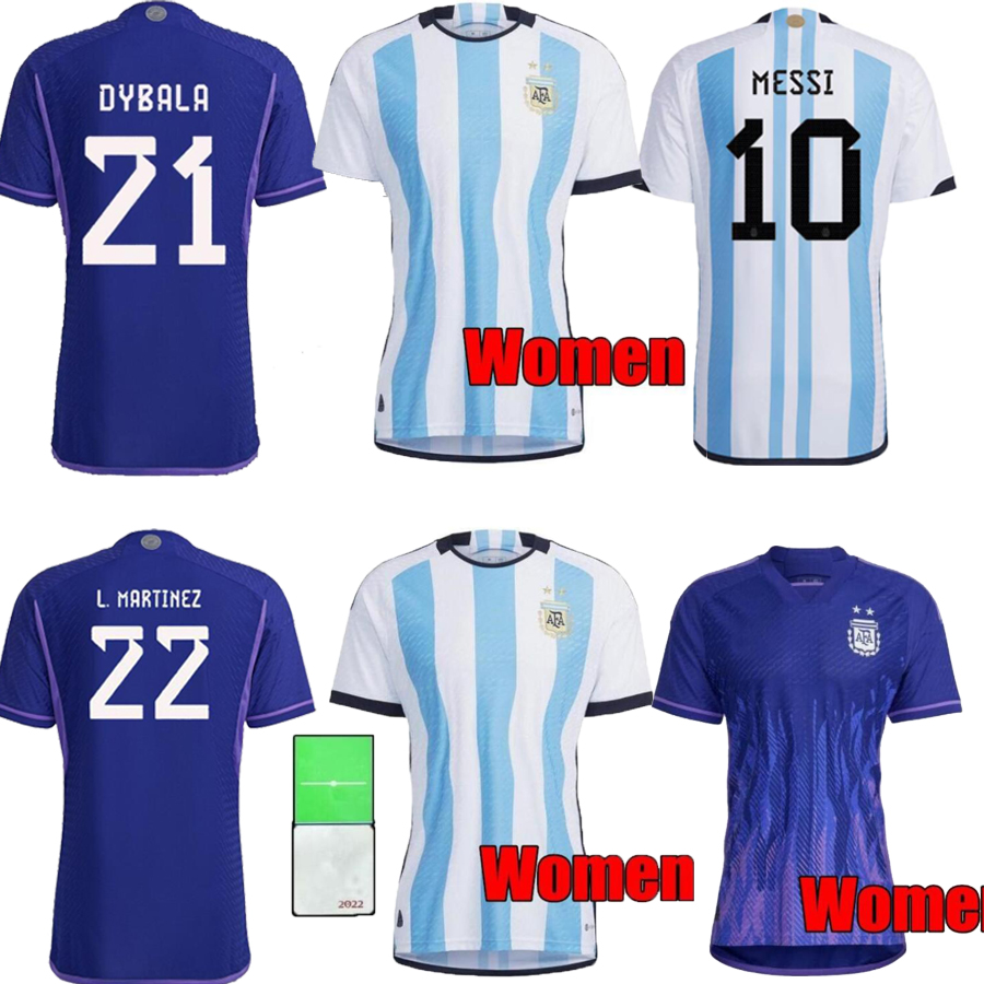 Women Argentina Soccer Jersey 2022 DYBALA HIGUAIN ICARDI MESSIS 2023 Camisetade futbol DI MARIA Football shirt 22 23, White
Women Argentina Soccer Jersey 2022 DYBALA HIGUAIN ICARDI MESSIS 2023 Camisetade futbol DI MARIA Football shirt 22 23, White