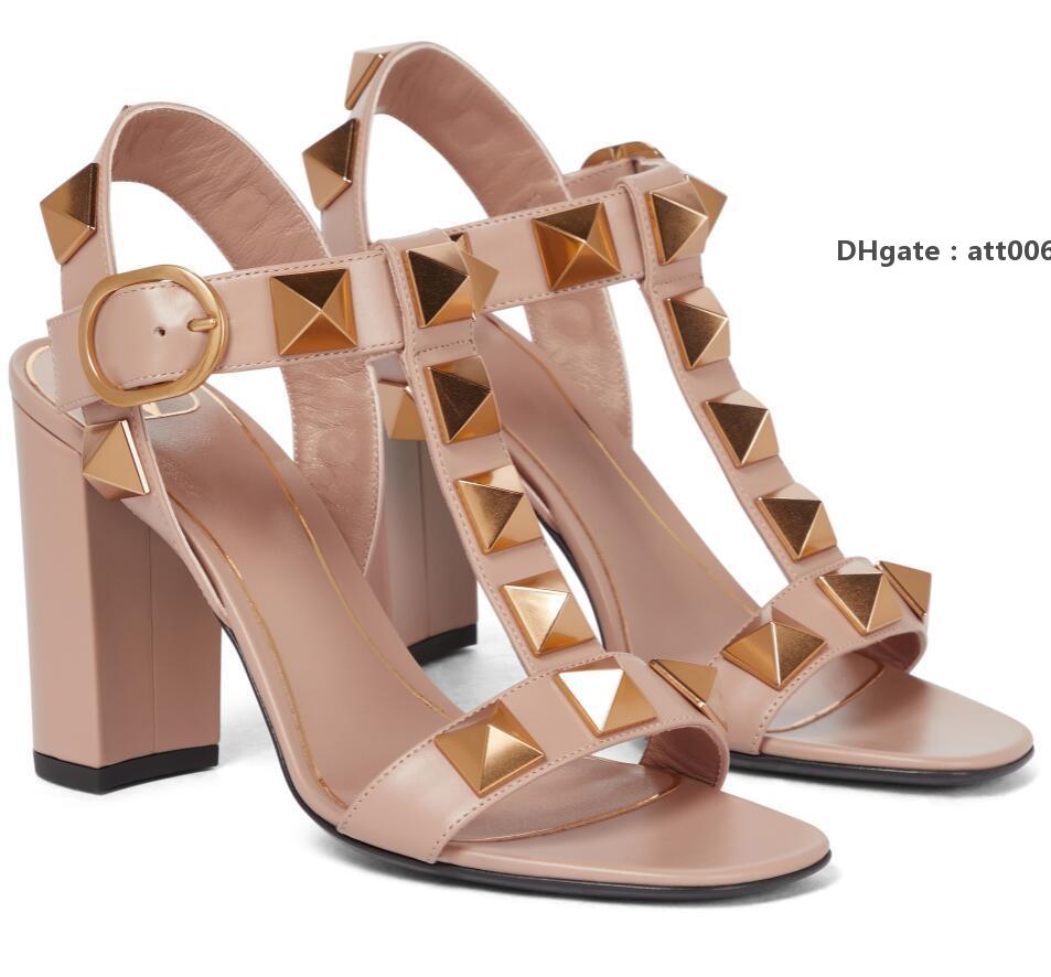 Shoes Summer Brand Roman Studs Sandal Calfskin Leather Maxi Stud Women High Heels Party Wedding Evening Famous Valentinoe''Valentinoity ADm
Shoes Summer Brand Roman Studs Sandal Calfskin Leather Maxi Stud Women High Heels Party Wedding Evening Famous Valentinoe''Valentinoity ADm