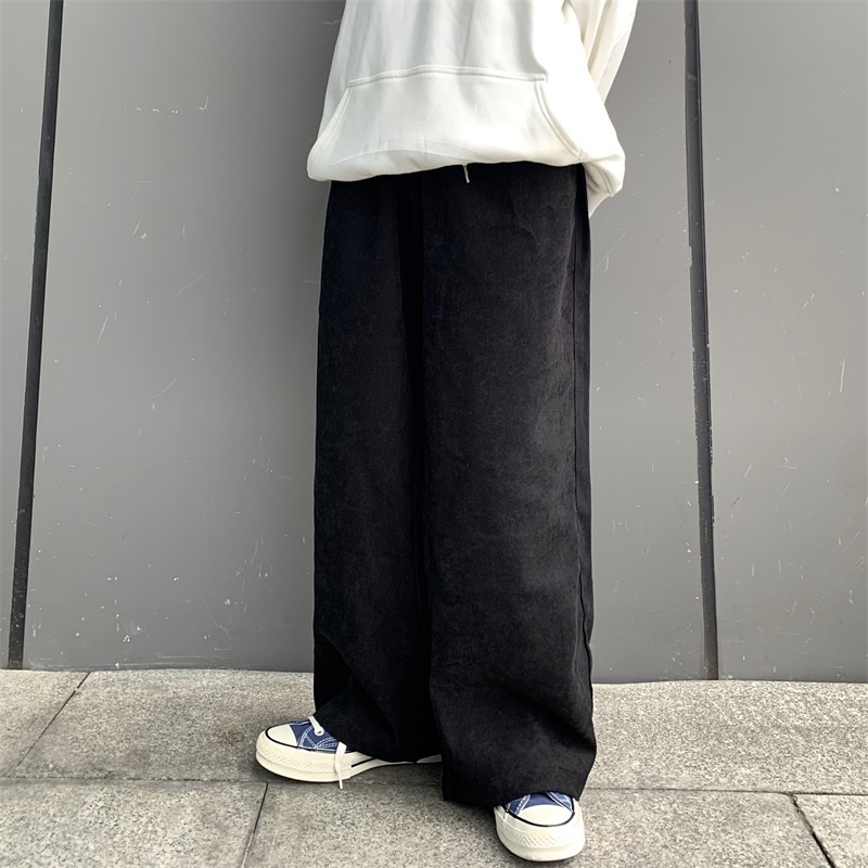 Men's Pants Baggy Men Wide Leg Pants Korean Spring Autumn Solid Color Straight Overalls Casual Trousers Man and Women Bottoms Y2k Clothes 220922