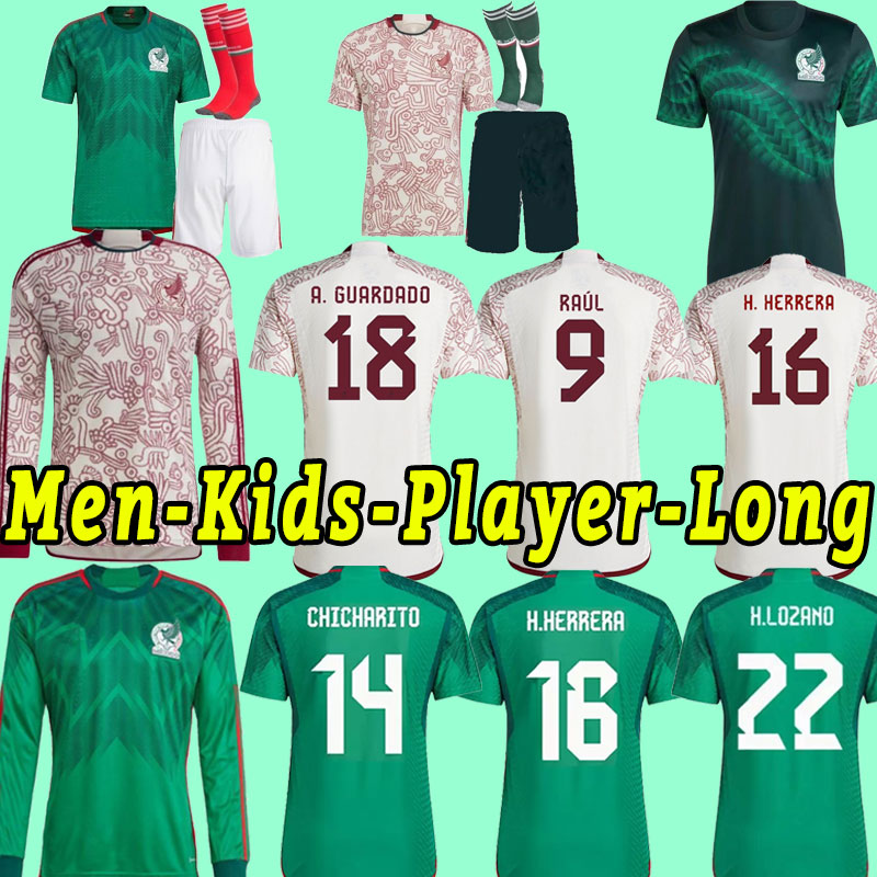 2022 2023 Mexico soccer jersey Fans Player World H.LOSANO GUARDADO CHICHARITO G DOS SANTOS 22 23 CUP football shirt men kids sets uniform camiseta de futbol long sleeve, Away
2022 2023 Mexico soccer jersey Fans Player World H.LOSANO GUARDADO CHICHARITO G DOS SANTOS 22 23 CUP football shirt men kids sets uniform camiseta de futbol long sleeve, Away