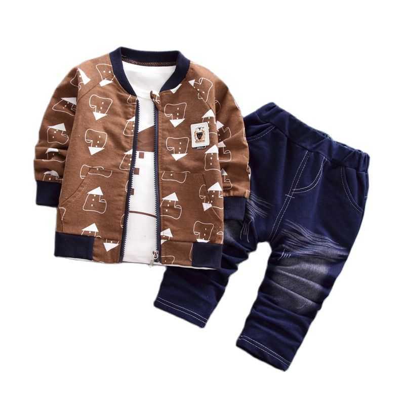 Boys Baby Autumn Winter Clothes Sets Toddler Boys Cartoon Cotton Suits Infant 3Pcs Baby Boys Outfits For Boy Baby Clothing