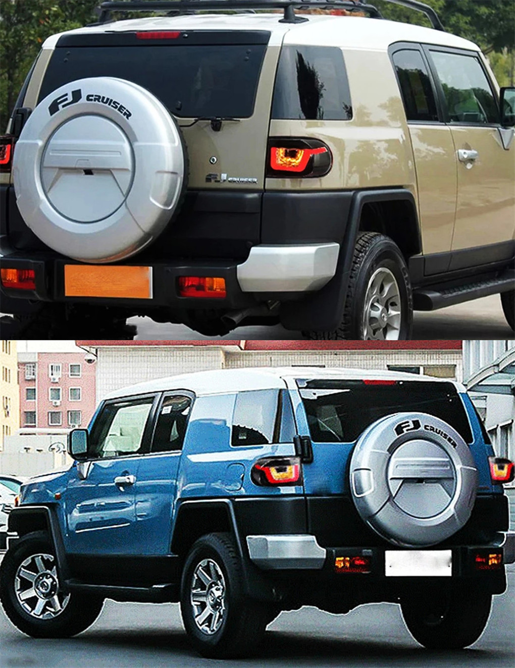 Car Styling Taillights For Toyota FJ Cruiser 20 07-20 20 Rear Lamp LED Taillight Brake Reversing Stop Lamp Turn Signal