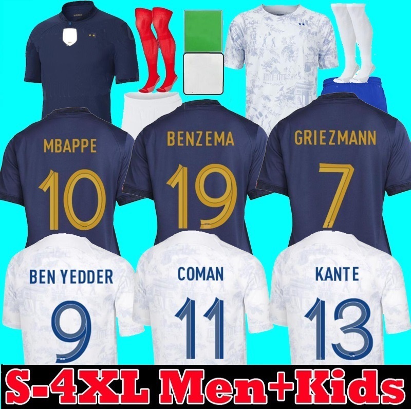 4XL French MBAPPE BENZEMA Soccer jerseys 2022 GRIEZMANN POGBA TCHOUAMENI KANTE home away 22 23 Francia Maillots de football shirts men kids kit, Away kids
4XL French MBAPPE BENZEMA Soccer jerseys 2022 GRIEZMANN POGBA TCHOUAMENI KANTE home away 22 23 Francia Maillots de football shirts men kids kit, Away kids