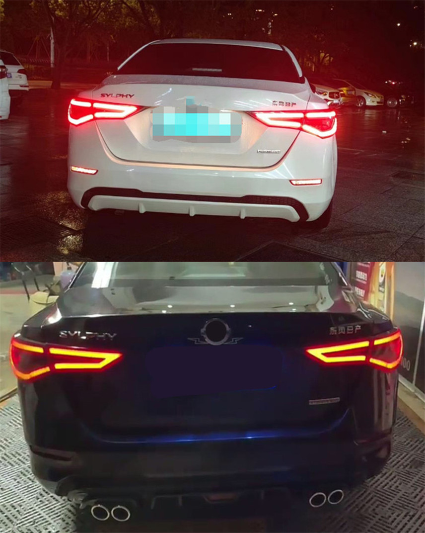 Car Tail Lights For Sylphy 20 20-2022 New Sentra Taillights Rear Lamp LED DRL Running Signal Brake Reversing Parking light