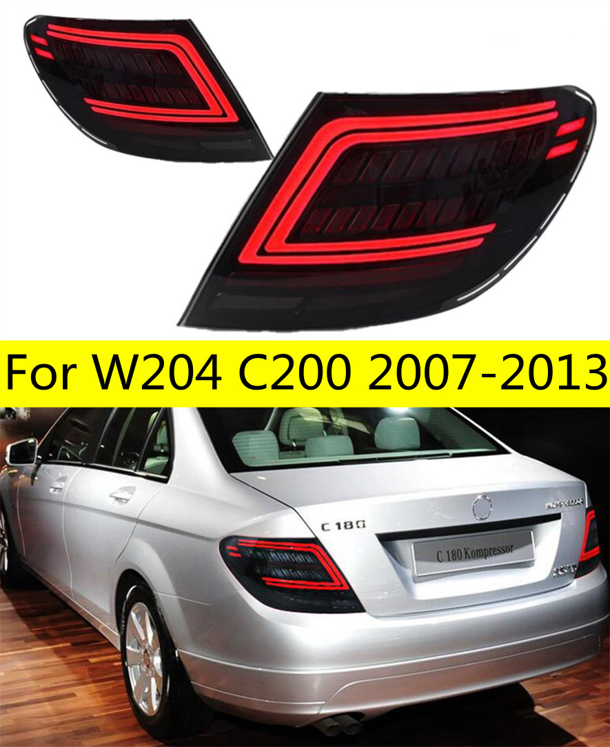 Tail Light for W204 C200 2007-2015 C260 Taillights Rear Lamp LED DRL Running Signal Brake Reversing Parking light Facelift