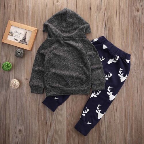 Clothing Sets Citgeett Spring Baby Boy Girl Infant Clothes Autumn Winter Hooded TopsPants 2PCS Set Outfits Deer Christmas 220922