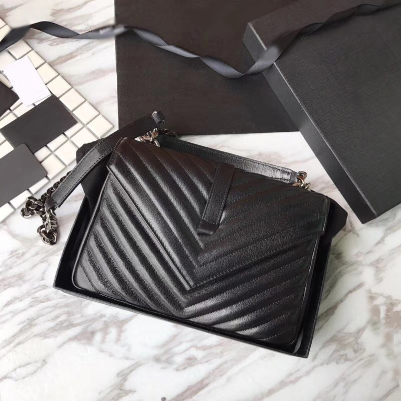 7A Designer College tote Bag Small Quilted Genuine Leather Chain Womens Shoulder Luxury Handbag Wallets shape Flap Loulou crossbody Purse 24Cm
7A Designer College tote Bag Small Quilted Genuine Leather Chain Womens Shoulder Luxury Handbag Wallets shape Flap Loulou crossbody Purse 24Cm