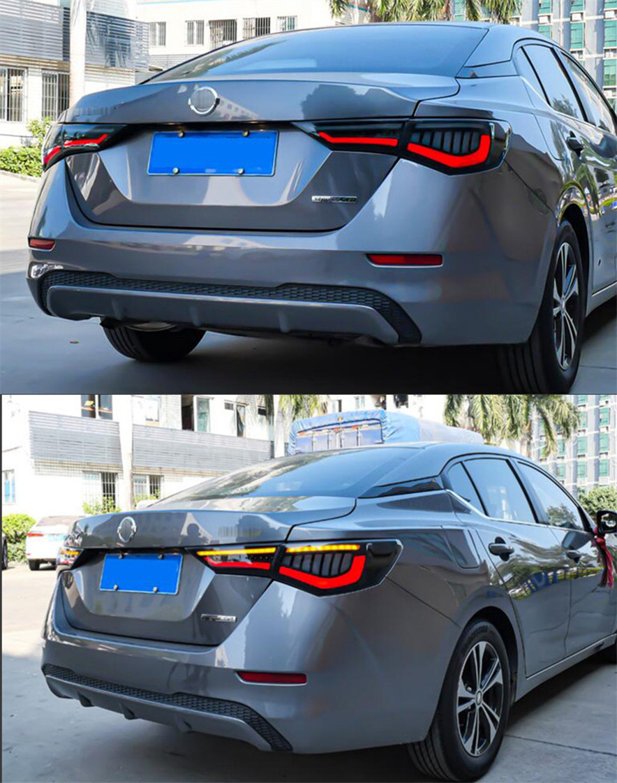 Tail Light Parts For Sylphy 20 20-2022 Sentra Taillights Rear Lamp LED DRL Running Signal Brake Reversing Parking light Facelift