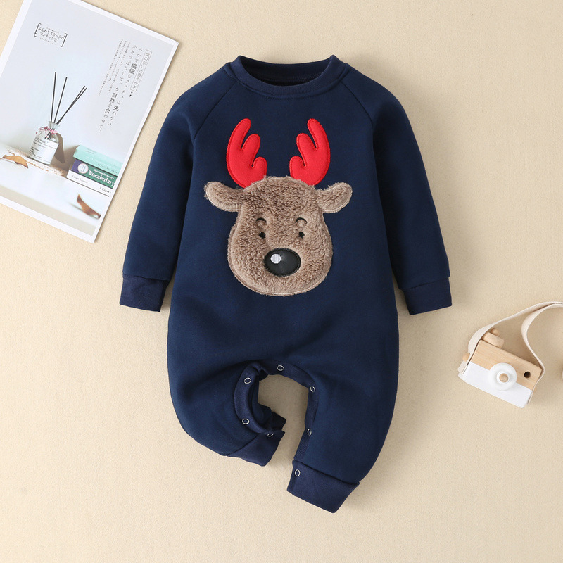 Footies Jumpsuit for Toddler Christmas Long Sleeve Cotton Baby Girl Boy Winter Clothes borns Girls Boys Romper 0-12M 220922