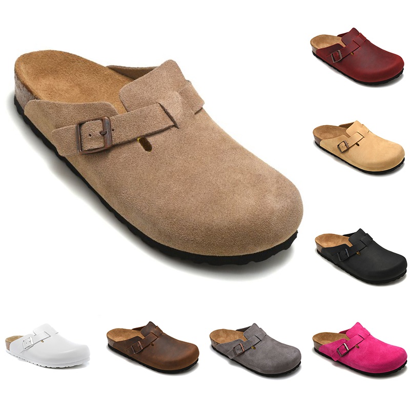Boston Slippers Leather Bag Head Pull Cork Designer Slides Autumn Winter Lazy Shoes Lovers Scuffs Fashion Luxury Mens Womens Loafer Bonstons Sandals Clogs, 14
Boston Slippers Leather Bag Head Pull Cork Designer Slides Autumn Winter Lazy Shoes Lovers Scuffs Fashion Luxury Mens Womens Loafer Bonstons Sandals Clogs, 14