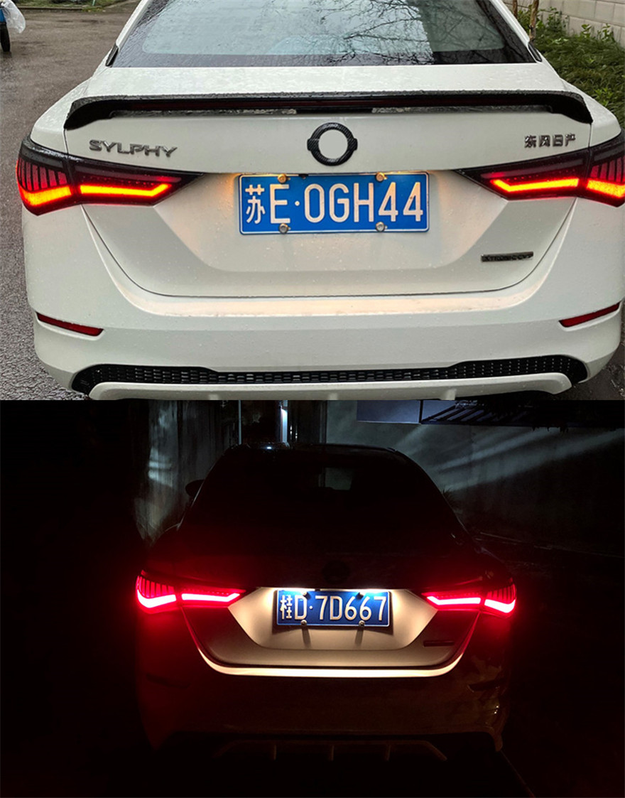 Tail Light Parts For Sylphy 20 20-2022 Sentra Taillights Rear Lamp LED DRL Running Signal Brake Reversing Parking light Facelift