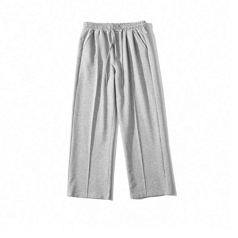 Men's Pants Summer Thin Casual Pants Men's Fashion Gray Black White Wideleg Pants Men Streetwear Loose Straight Joggers Sweatpants Mens 2209